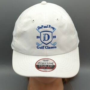 DePaul Prep Golf Classic 2025 Hat Cap Imperial True Fit UPF 50+ White OSFA